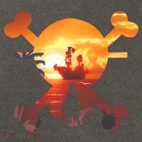 Straw Hat Prate Crew Crossbones Cotton Canvas Backpack