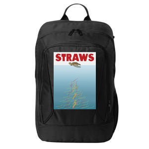 Straws Suck End Plastic Pollution City Backpack