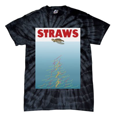 Straws Suck End Plastic Pollution Tie-Dye T-Shirt