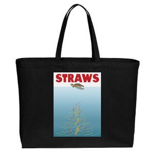 Straws Suck End Plastic Pollution Cotton Canvas Jumbo Tote