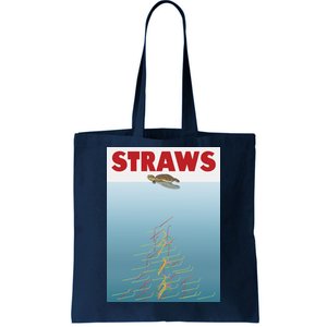 Straws Suck End Plastic Pollution Tote Bag