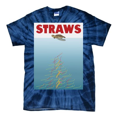 Straws Suck End Plastic Pollution Tie-Dye T-Shirt