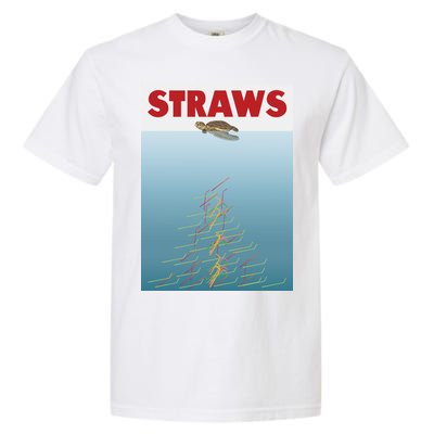 Straws Suck End Plastic Pollution Garment-Dyed Heavyweight T-Shirt