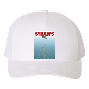 Straws Suck End Plastic Pollution Yupoong Adult 5-Panel Trucker Hat