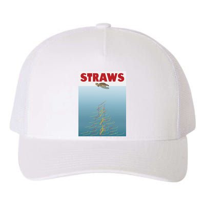 Straws Suck End Plastic Pollution Yupoong Adult 5-Panel Trucker Hat