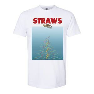 Straws Suck End Plastic Pollution Softstyle CVC T-Shirt