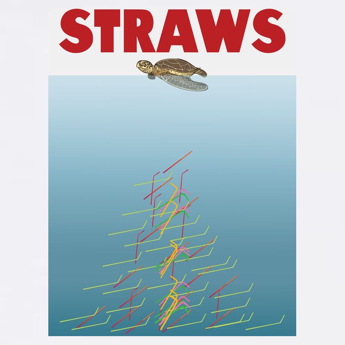 Straws Suck End Plastic Pollution Performance Shirt