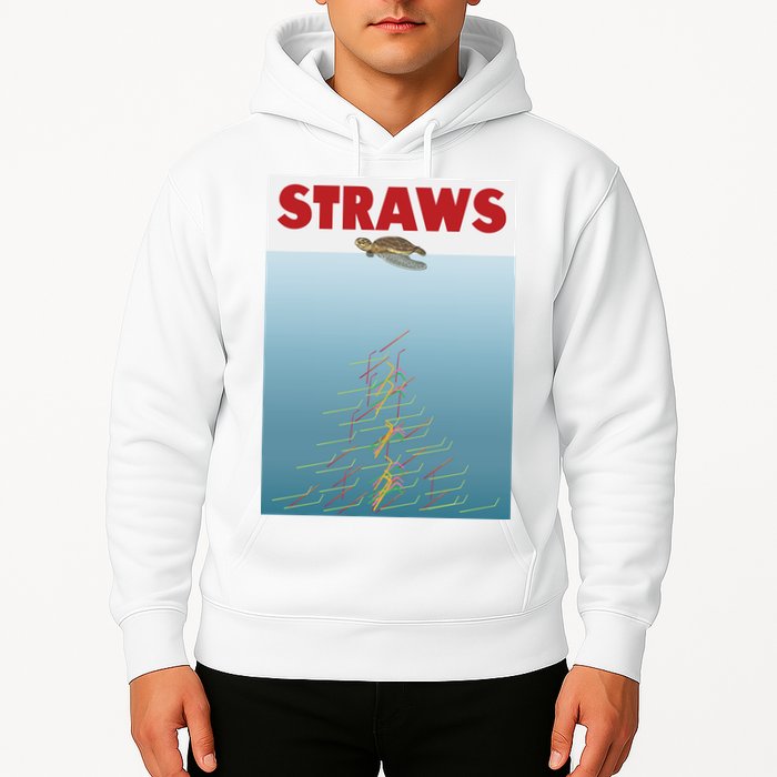 Straws Suck End Plastic Pollution Hoodie
