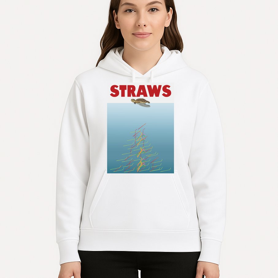 Straws Suck End Plastic Pollution Hoodie