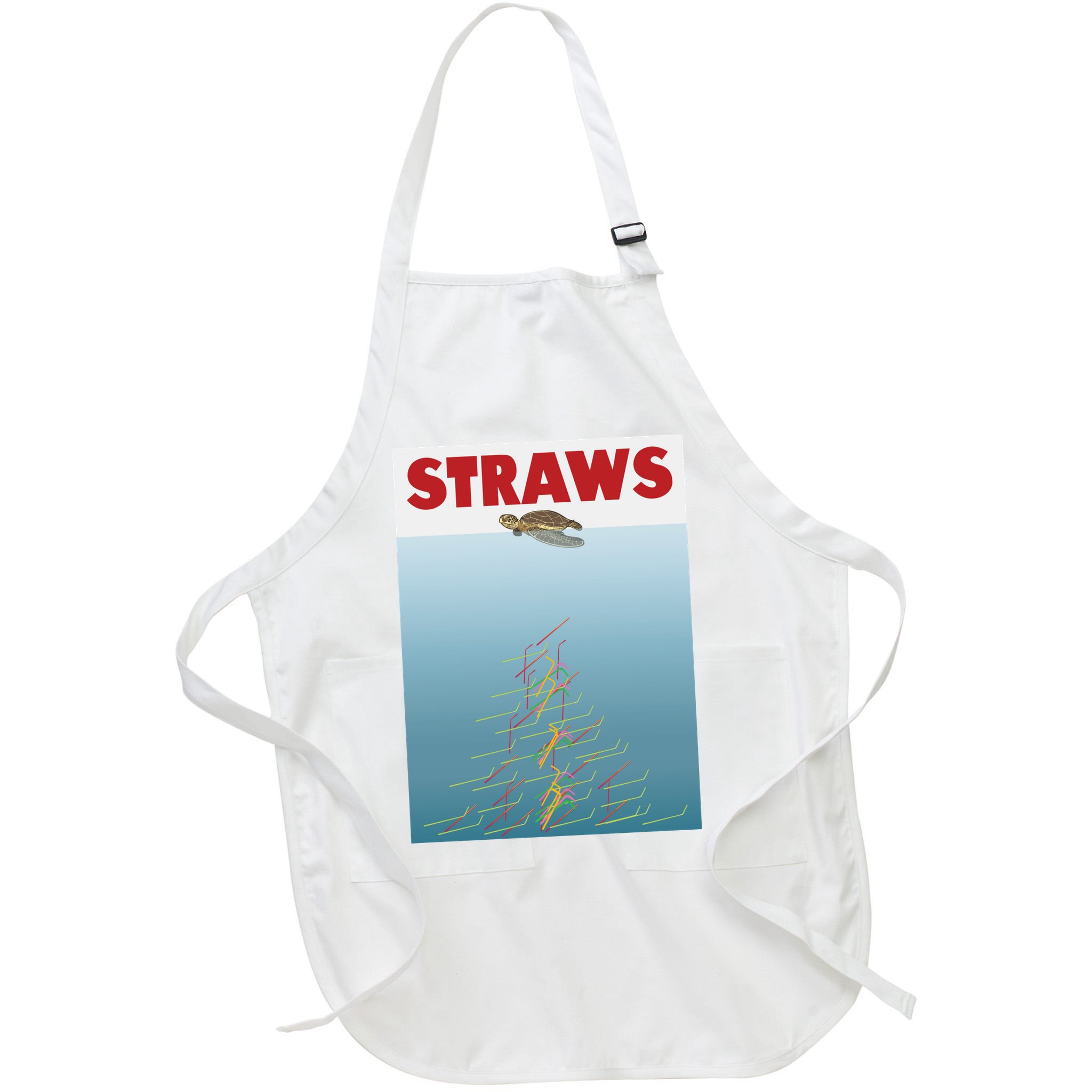 Straws Suck End Plastic Pollution Apron