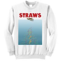 Straws Suck End Plastic Pollution Sweatshirt