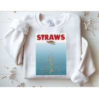 Straws Suck End Plastic Pollution Sweatshirt