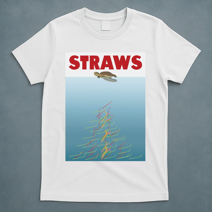 Straws Suck End Plastic Pollution T-Shirt