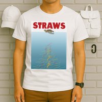 Straws Suck End Plastic Pollution T-Shirt
