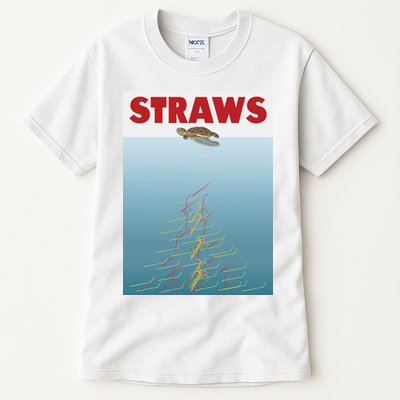 Straws Suck End Plastic Pollution Tall T-Shirt