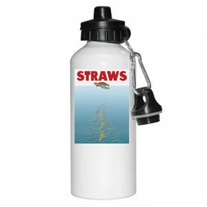 Straws Suck End Plastic Pollution Aluminum Water Bottle