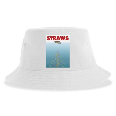 Straws Suck End Plastic Pollution Sustainable Bucket Hat