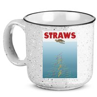 Straws Suck End Plastic Pollution 15oz Campfire Ceramic Mug