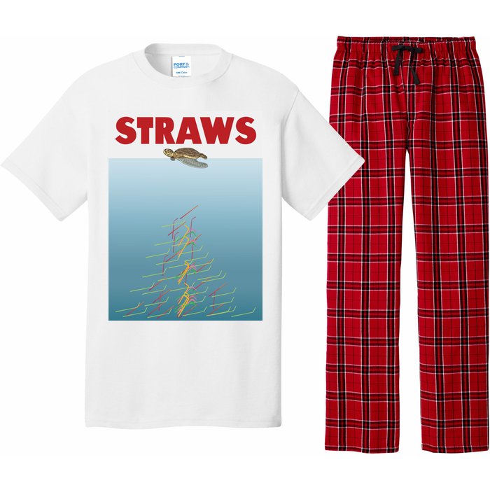 Straws Suck End Plastic Pollution Pajama Set