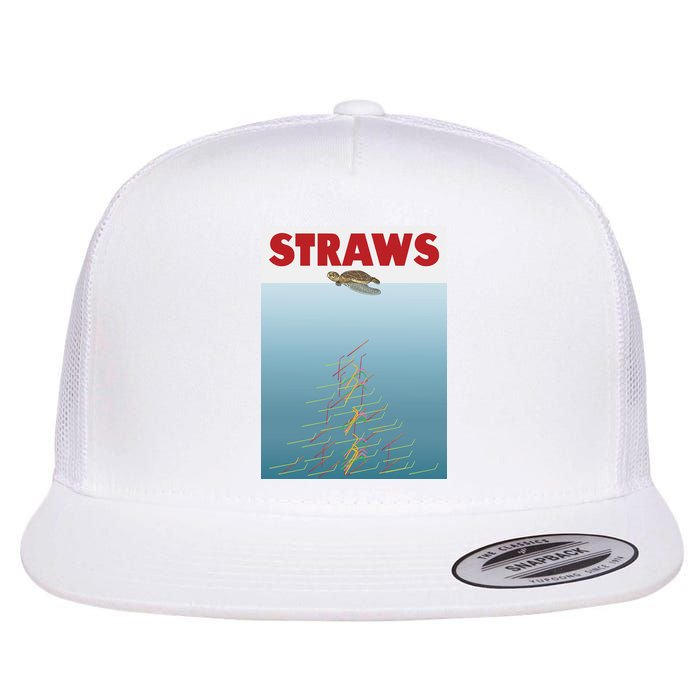 Straws Suck End Plastic Pollution Flatbill Hat