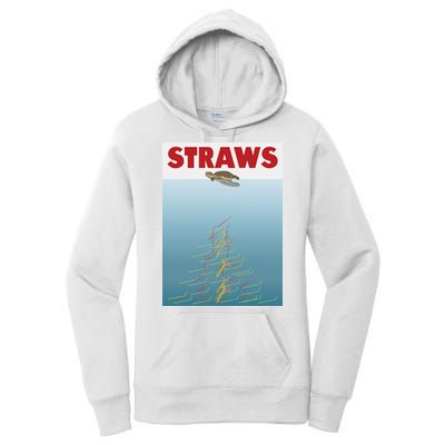 Straws Suck End Plastic Pollution Women's Pullover Hoodie