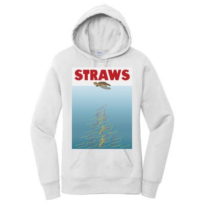 Straws Suck End Plastic Pollution Women's Pullover Hoodie