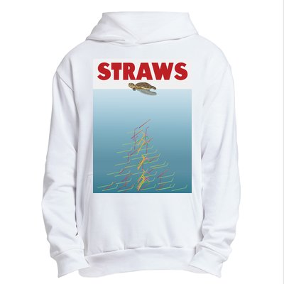 Straws Suck End Plastic Pollution Urban Pullover Hoodie