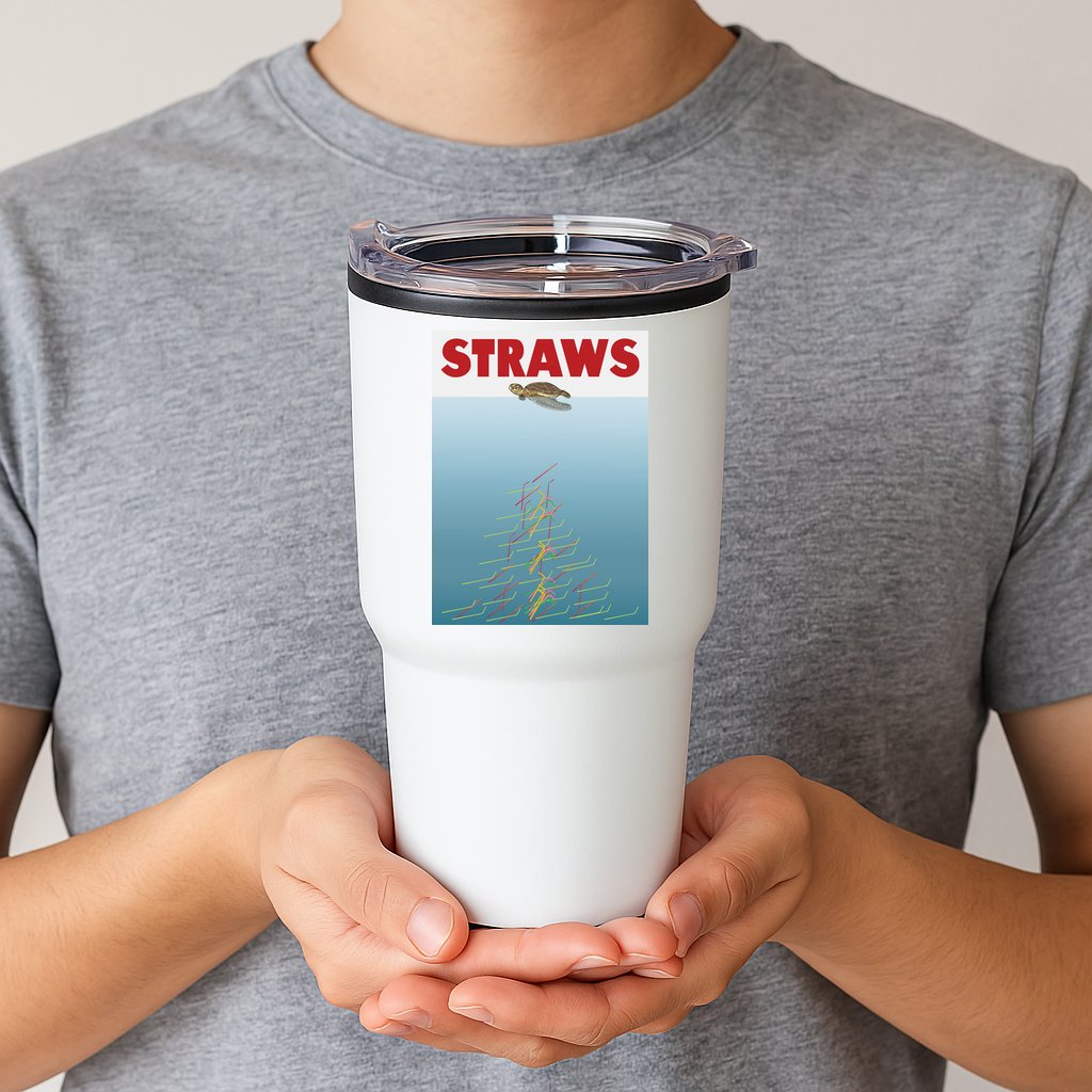 Straws Suck End Plastic Pollution Tumbler