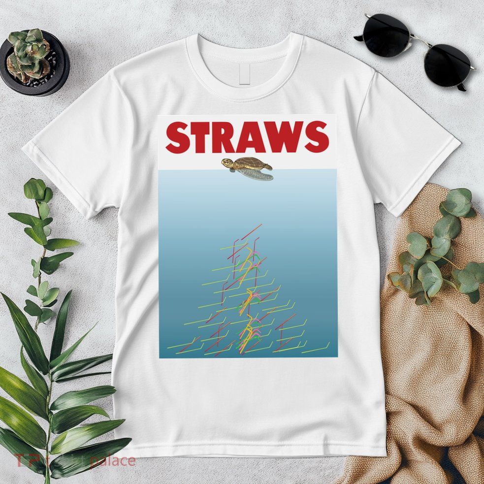 Straws Suck End Plastic Pollution Premium T-Shirt