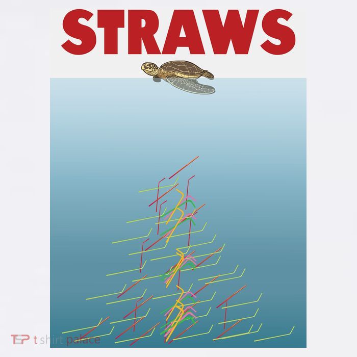 Straws Suck End Plastic Pollution Premium T-Shirt