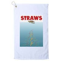 Straws Suck End Plastic Pollution Platinum Collection Golf Towel