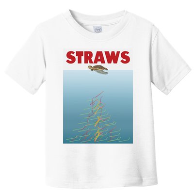 Straws Suck End Plastic Pollution Toddler T-Shirt