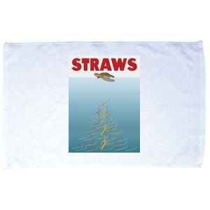 Straws Suck End Plastic Pollution Microfiber Hand Towel