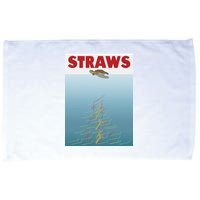 Straws Suck End Plastic Pollution Microfiber Hand Towel