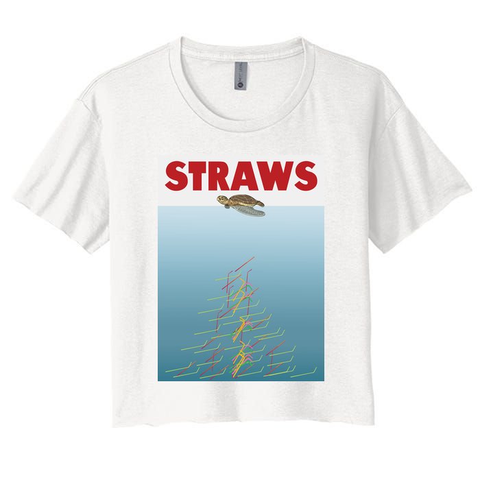 Straws Suck End Plastic Pollution Crop Top