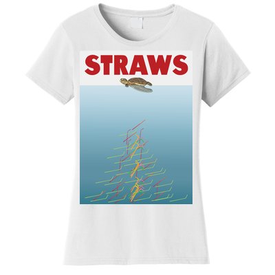 Straws Suck End Plastic Pollution Women's T-Shirt