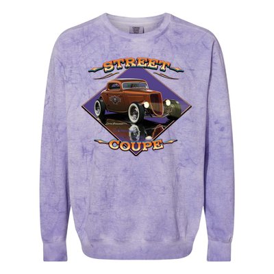 Street Coupe Hot Rod Larry Grossman Colorblast Crewneck Sweatshirt