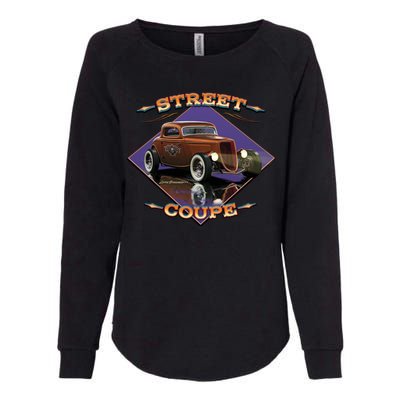 Street Coupe Hot Rod Larry Grossman Womens California Wash Sweatshirt