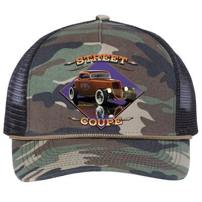 Street Coupe Hot Rod Larry Grossman Retro Rope Trucker Hat Cap