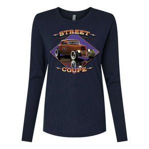 Street Coupe Hot Rod Larry Grossman Womens Cotton Relaxed Long Sleeve T-Shirt