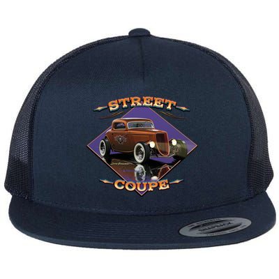 Street Coupe Hot Rod Larry Grossman Flat Bill Trucker Hat