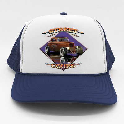 Street Coupe Hot Rod Larry Grossman Trucker Hat