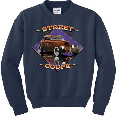 Street Coupe Hot Rod Larry Grossman Kids Sweatshirt