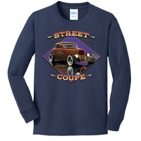 Street Coupe Hot Rod Larry Grossman Kids Long Sleeve Shirt