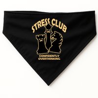 Stress Club Confidently Overthinking USA-Made Doggie Bandana