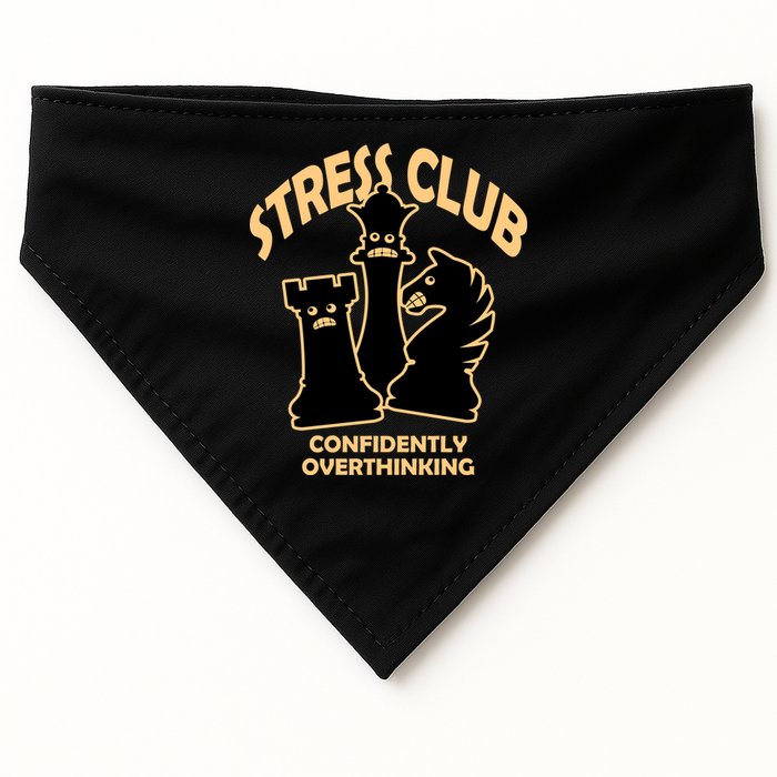 Stress Club Confidently Overthinking USA-Made Doggie Bandana