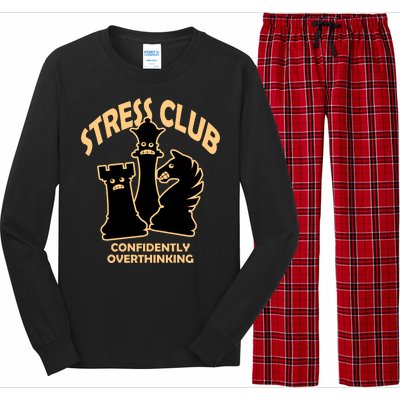 Stress Club Confidently Overthinking Long Sleeve Pajama Set