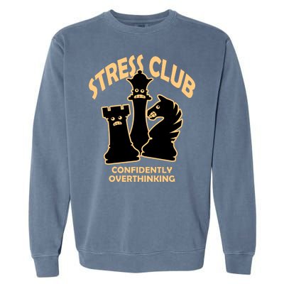 Stress Club Confidently Overthinking Garment-Dyed Sweatshirt