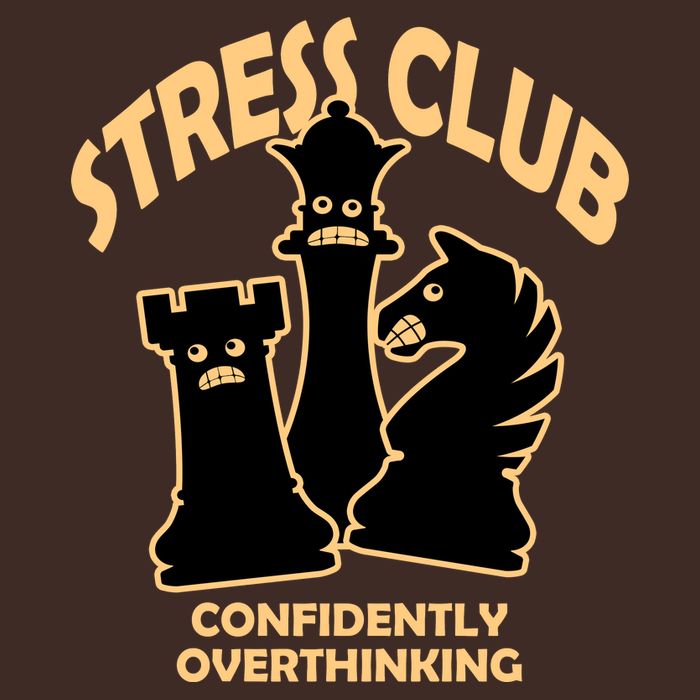 Stress Club Confidently Overthinking Cooling Performance Crew T-Shirt