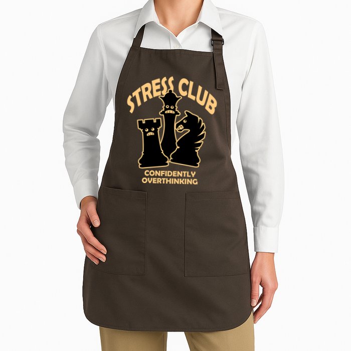 Stress Club Confidently Overthinking Apron